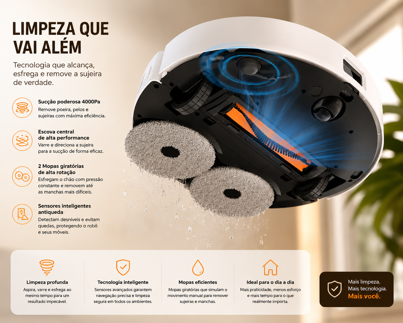 Robô embaixo da cama